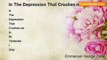Emmanuel George Cefai - In The Depression That Crushes me