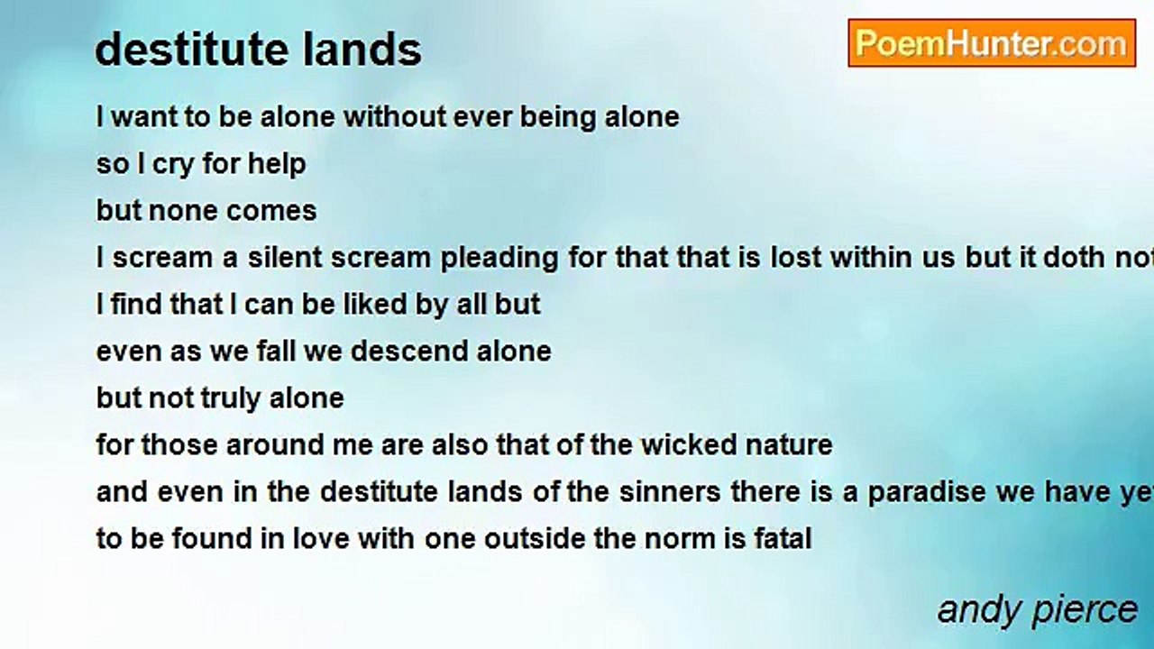 andy pierce - destitute lands