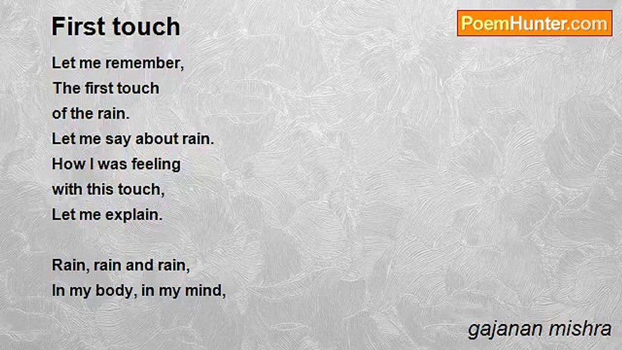 gajanan mishra - First touch