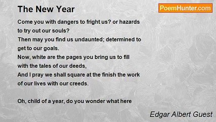Edgar Albert Guest - The New Year