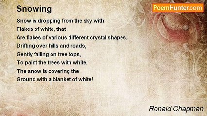 Ronald Chapman - Snowing