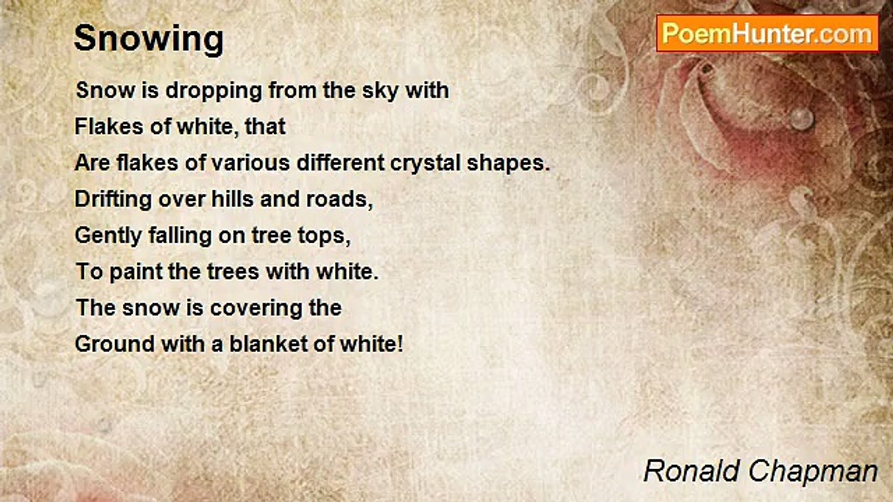 Ronald Chapman - Snowing