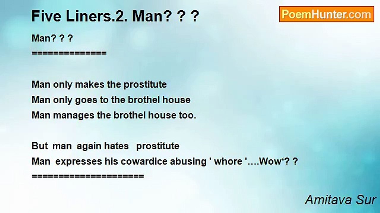 Amitava Sur - Five Liners.2. Man? ? ?