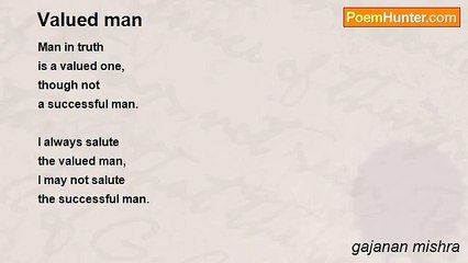 gajanan mishra - Valued man