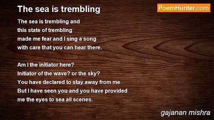 gajanan mishra - The sea is trembling