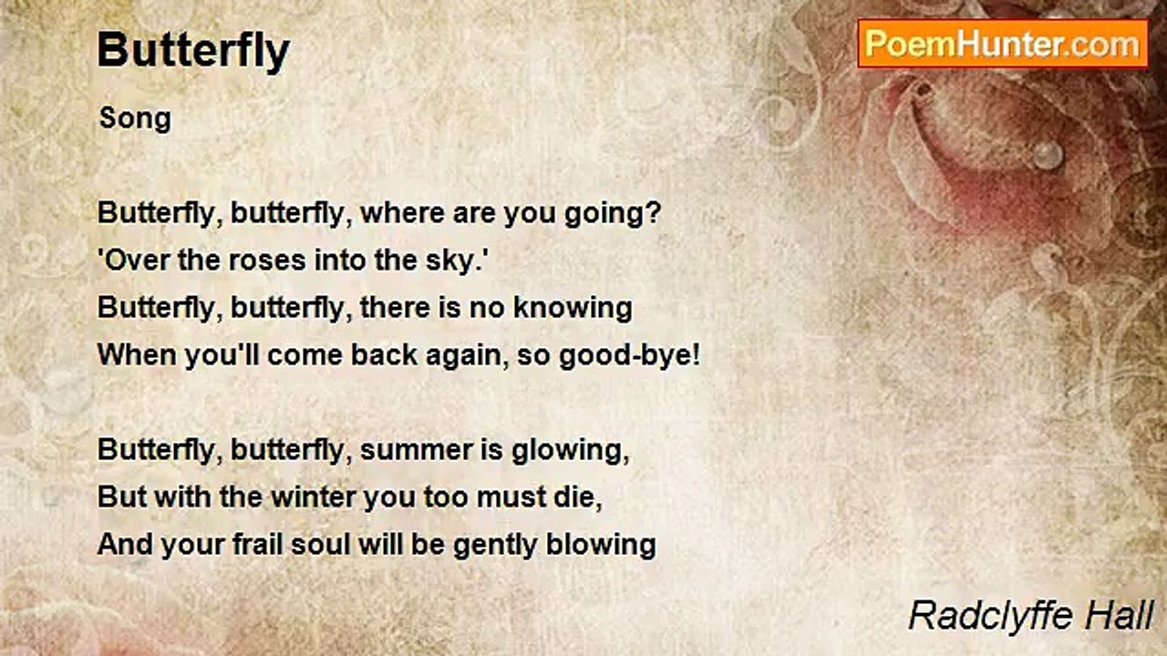 Radclyffe Hall - Butterfly