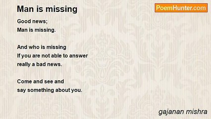 gajanan mishra - Man is missing