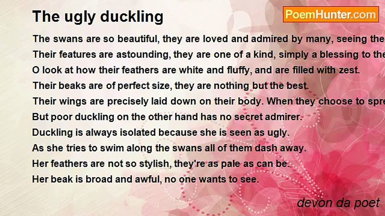 devon da poet - The ugly duckling