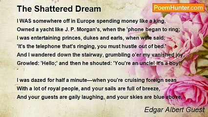 Edgar Albert Guest - The Shattered Dream