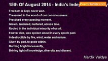 Hardik Vaidya - 15th Of August 2014 - India's Independence Day.