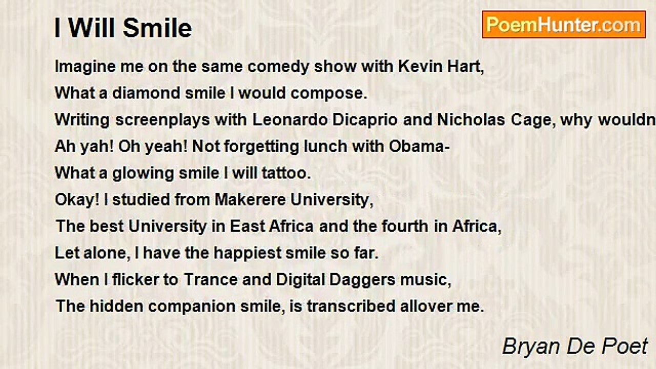 Bryan De Poet - I Will Smile