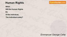 Emmanuel George Cefai - Human Rights