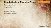 Heather Burns - Simply Spoken  Changing Times
