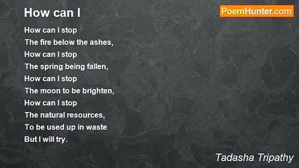 Tadasha Tripathy - How can I