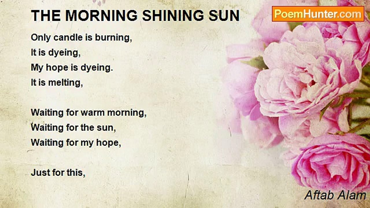 Aftab Alam - THE MORNING SHINING SUN