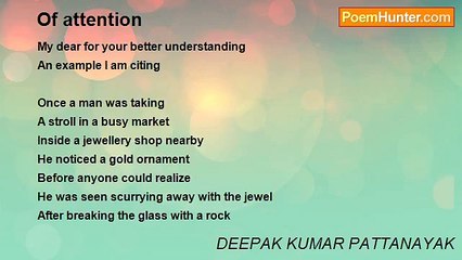 DEEPAK KUMAR PATTANAYAK - Of attention