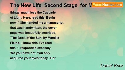Daniel Brick - The New Life  Second Stage  for Marie