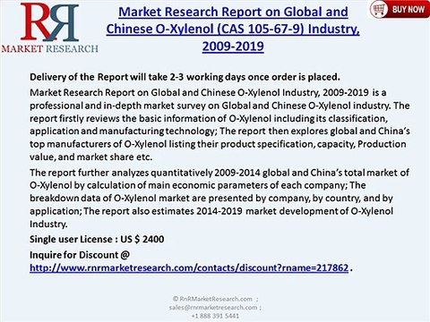 Global and Chinese O-Xylenol (CAS 105-67-9) Industry, 2009-2019