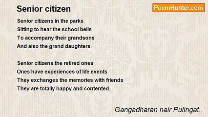 Gangadharan nair Pulingat.. - Senior citizen