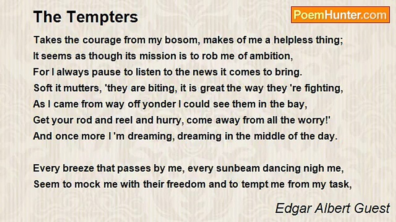 Edgar Albert Guest - The Tempters