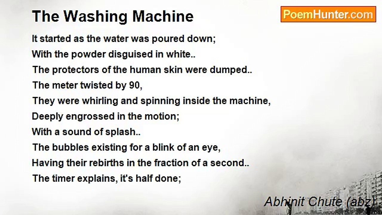 Abhinit Chute (abz) - The Washing Machine