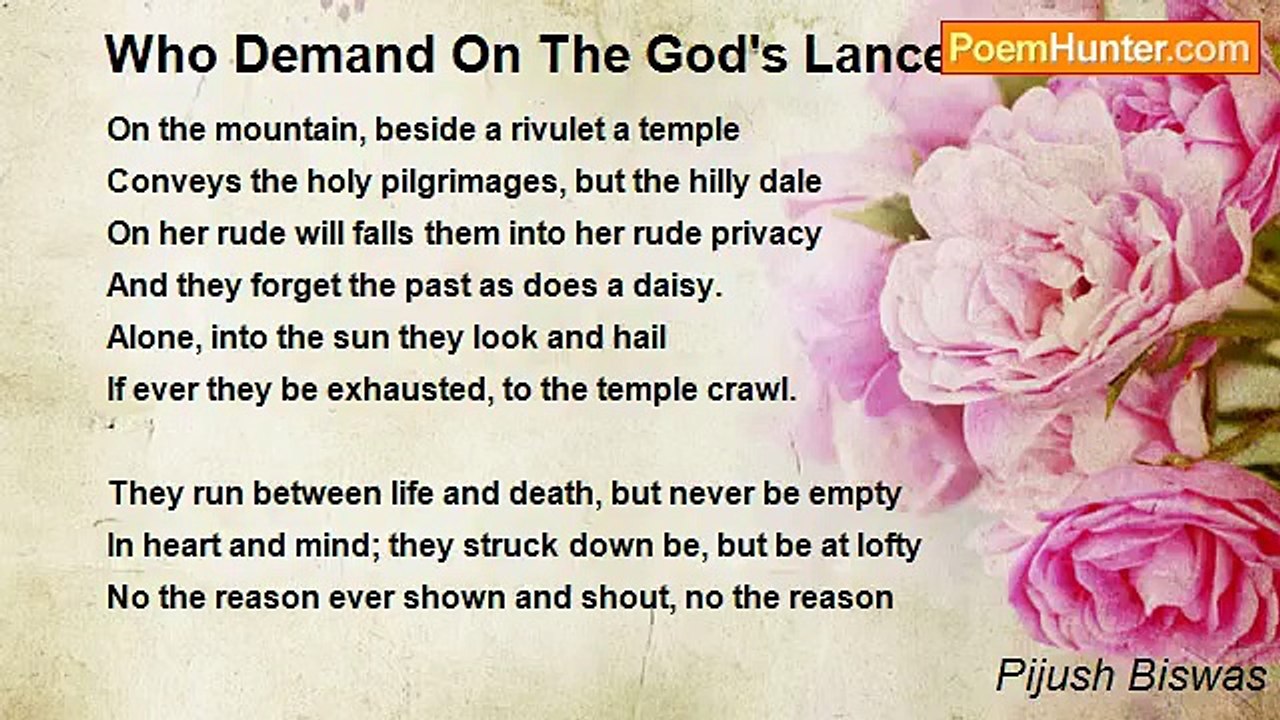 Pijush Biswas - Who Demand On The God's Lance