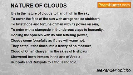 alexander opicho - NATURE OF CLOUDS