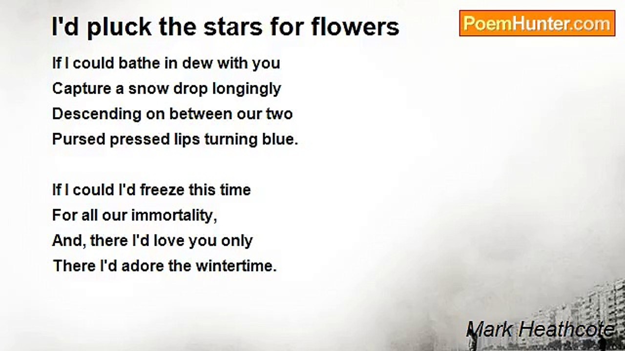 Mark Heathcote - I'd pluck the stars for flowers