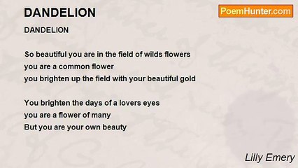 Poetic Lilly Emery - DANDELION