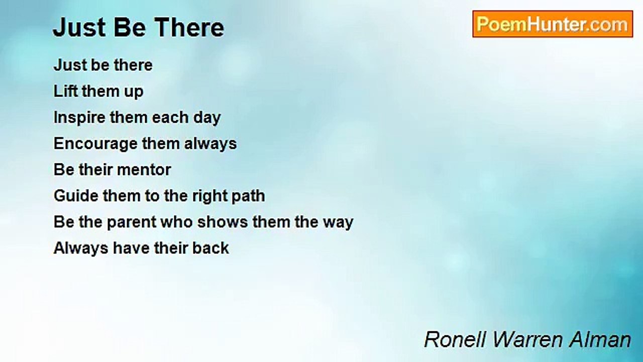 Ronell Warren Alman - Just Be There