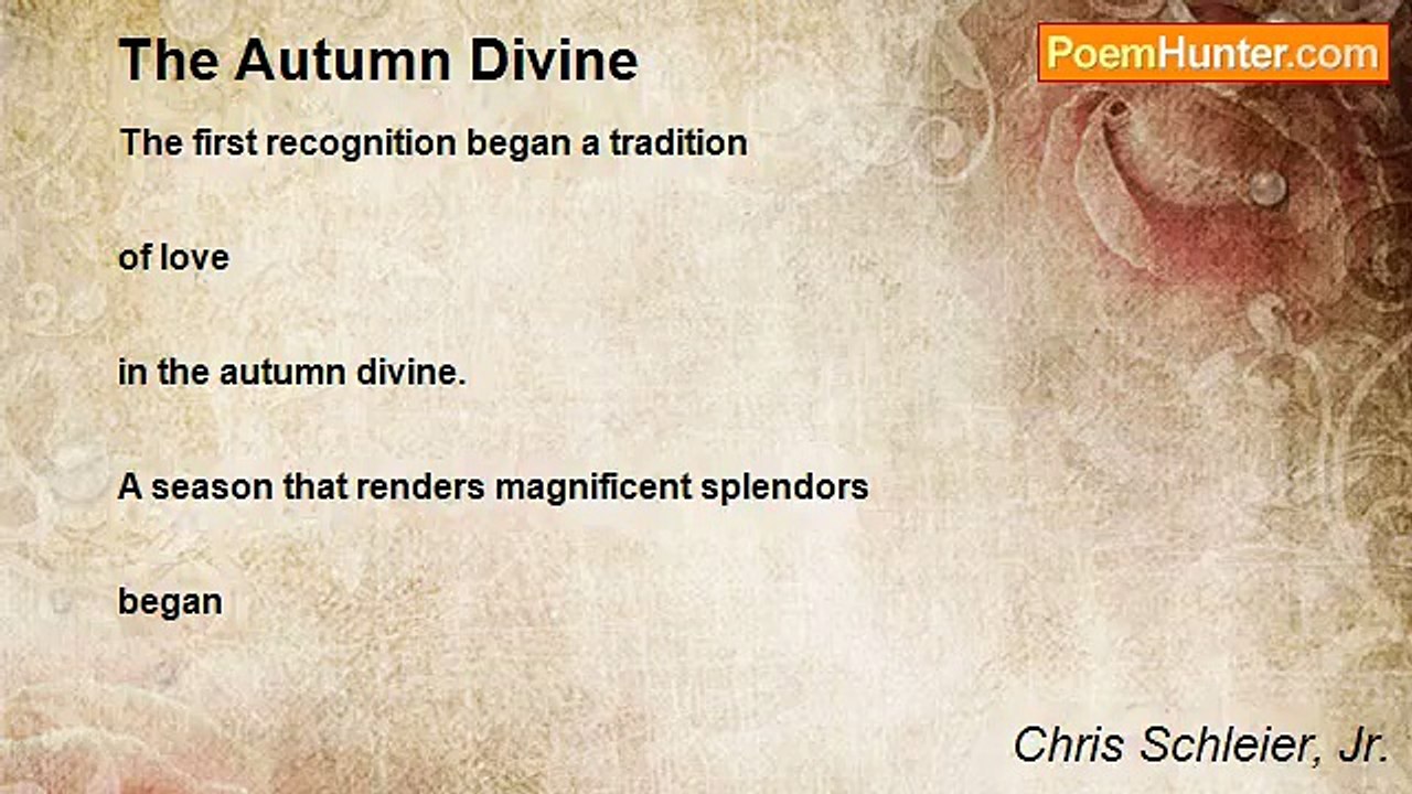 Chris Schleier, Jr. - The Autumn Divine