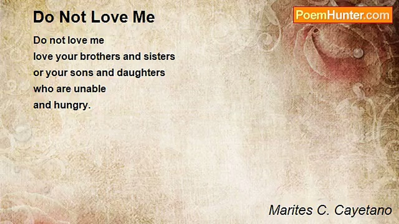 Marites C. Cayetano - Do Not Love Me