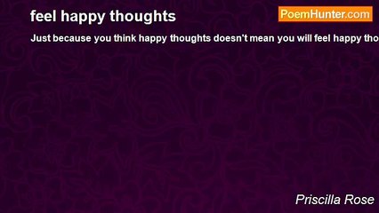 Priscilla Stalker - feel happy thoughts