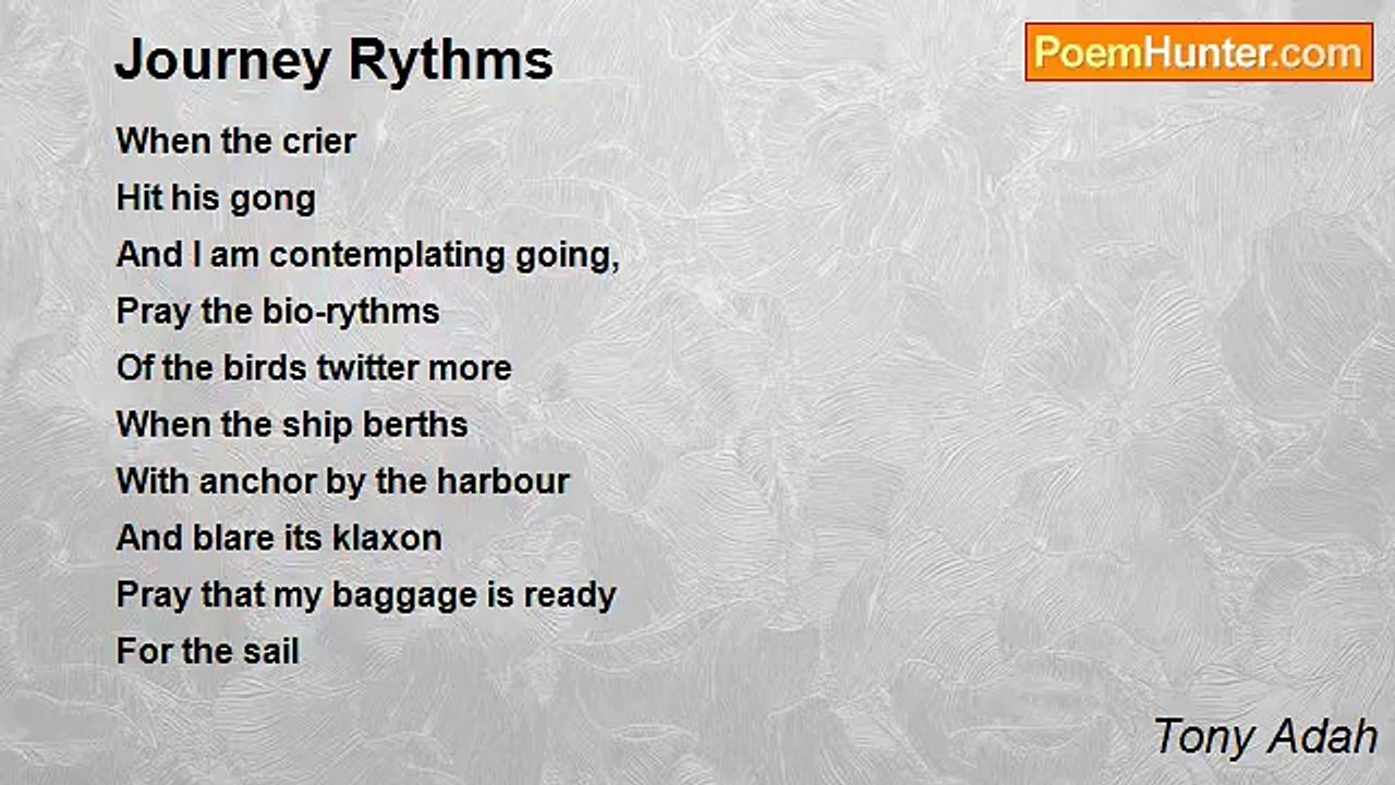 Tony Adah - Journey Rythms