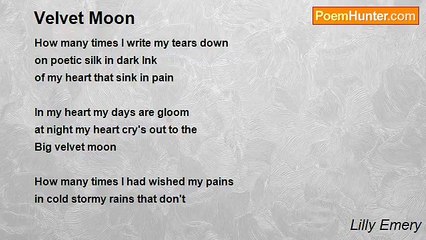 Poetic Lilly Emery - Velvet Moon