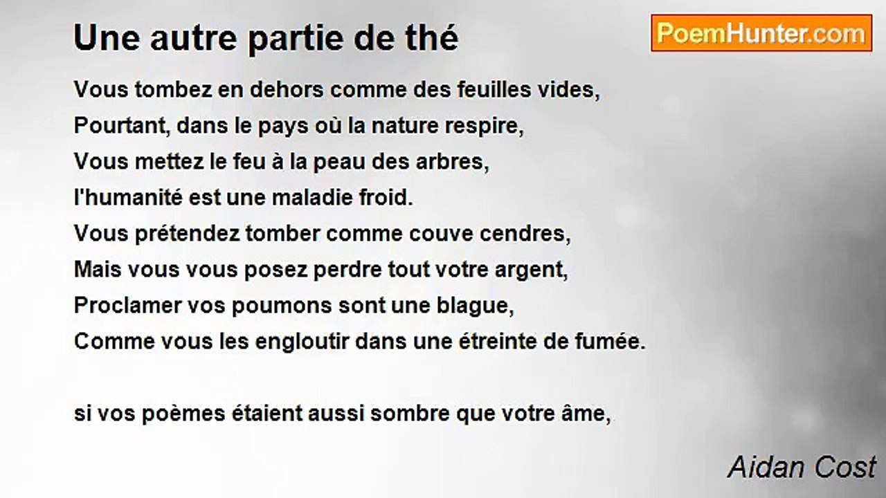 Aidan Cost - Une autre partie de thé