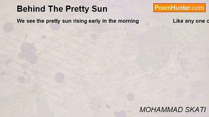 MOHAMMAD SKATI - Behind The Pretty Sun