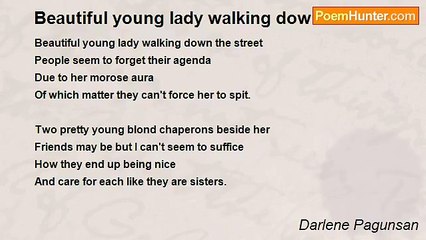 Darlene Pagunsan - Beautiful young lady walking down the street