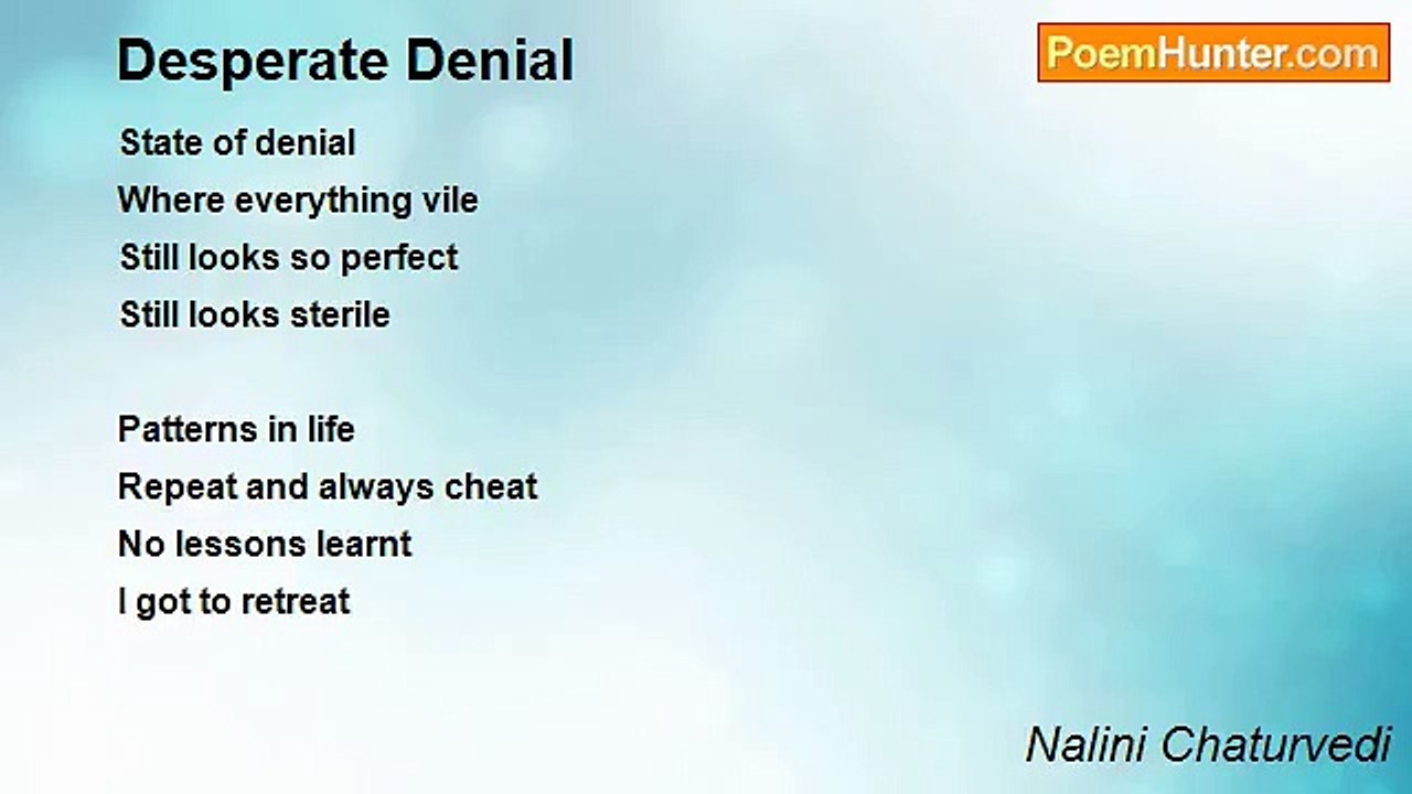 Nalini Jyotsana Chaturvedi - Desperate Denial