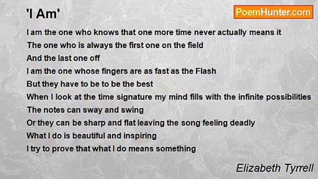 Elizabeth Tyrrell - 'I Am'