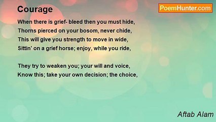 Aftab Alam - Courage