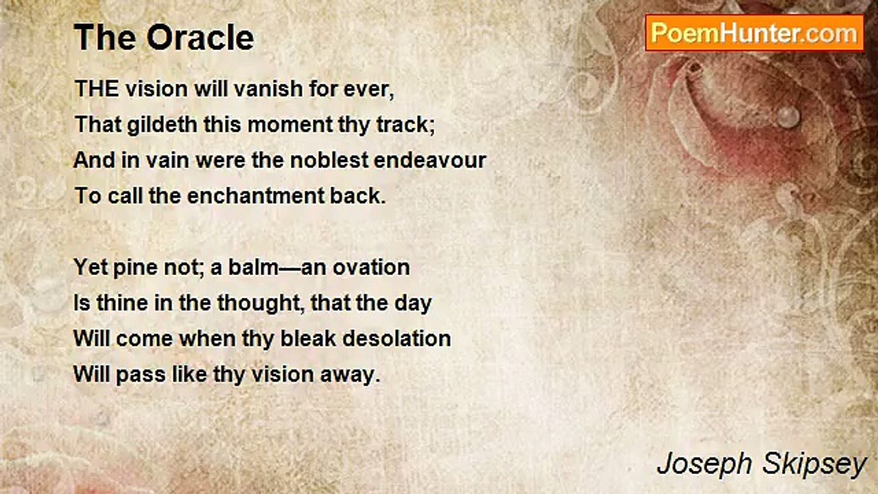 Joseph Skipsey - The Oracle