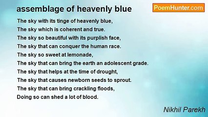 Nikhil Parekh - assemblage of heavenly blue