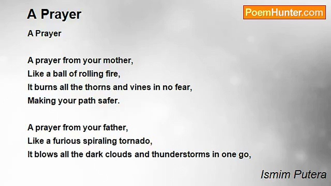 Ismim Putera - A Prayer