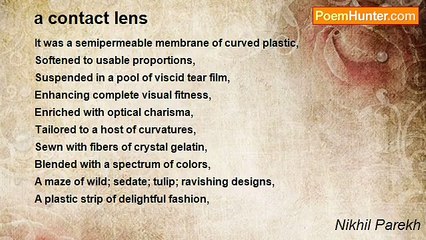 Nikhil Parekh - a contact lens