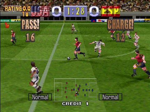 Tecmo World Cup Millenium online multiplayer - arcade