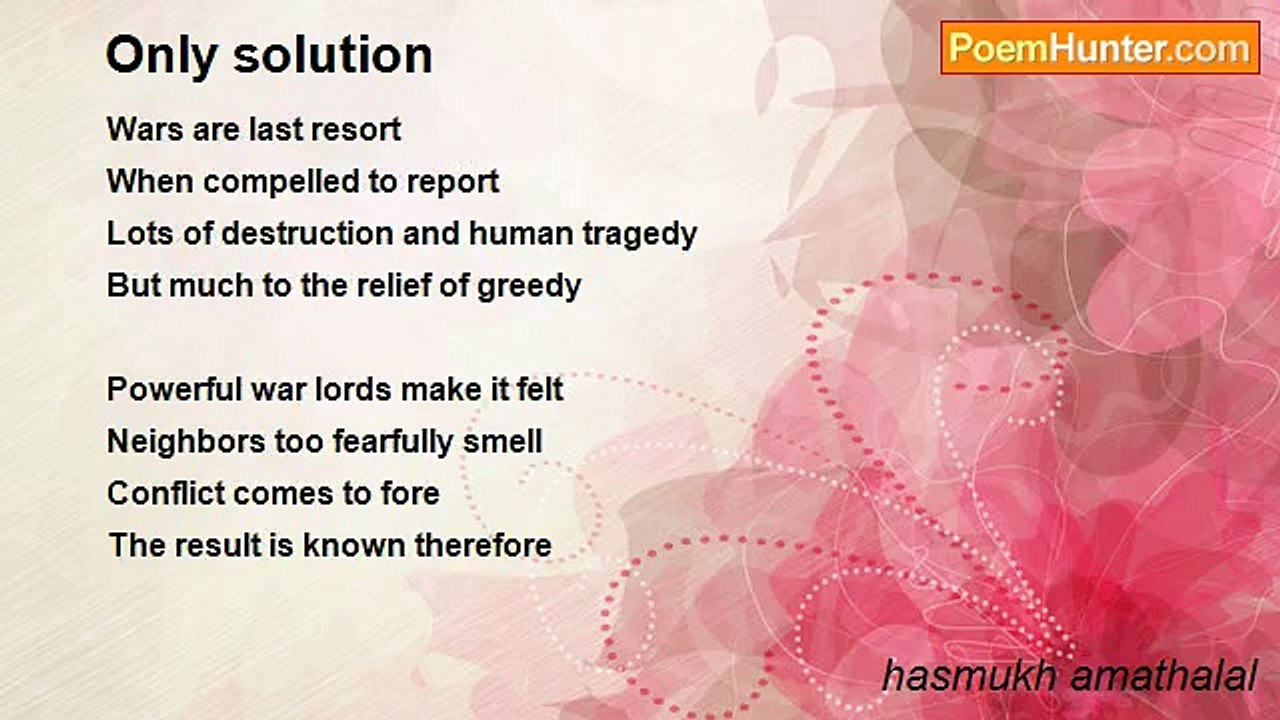 hasmukh amathalal - Only solution