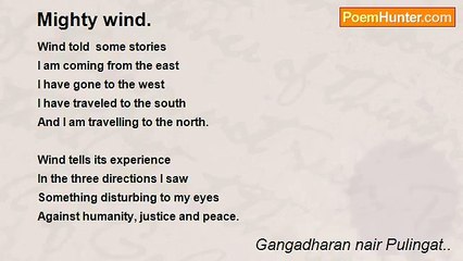 Gangadharan nair Pulingat.. - Mighty wind.