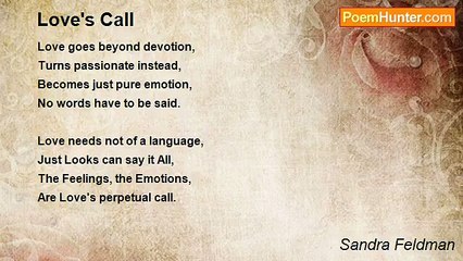 Sandra Feldman - Love's Call