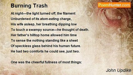John Updike - Burning Trash